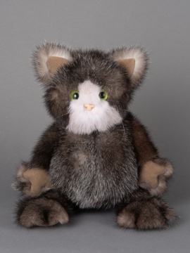 КОТИК коричнево-белый